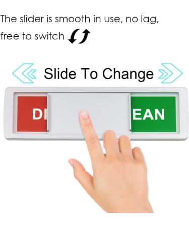 2 Pieces Dishwasher Clean Dirty Sign Slide Clean Dirty Indicator Easy to Read Clean Dirty Sign with Clear Bold and Colored Text for Dishwasher silver - Buy Online on GoSupps.com