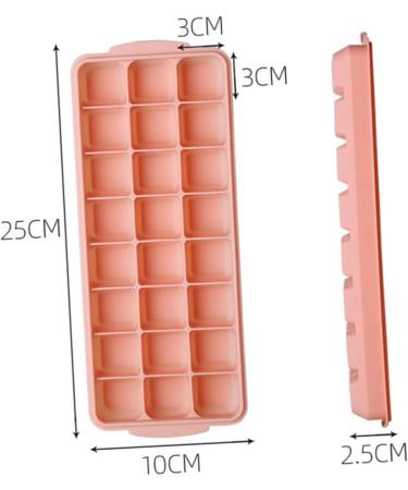 Cabilock 3pcs Silicone Ice Tray Mold Silicone Ice Trays Silicone Ice Maker Ice Cubes Ice Mold 25X10X2.5CM Assorted Color - Buy Online on GoSupps.com