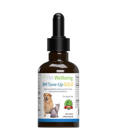 Pet Wellbeing BM Tone-Up Gold for Cats - Natural Support for Feline Diarrhea - 2 oz (59 ml)