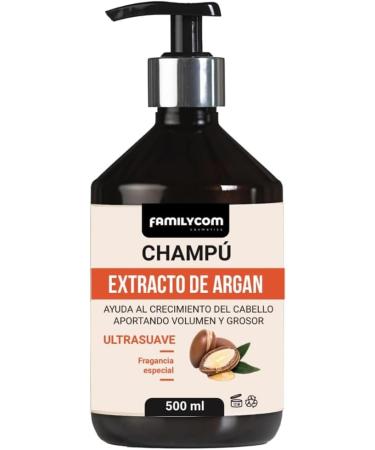  FAMILYCOM Shampoo for hair with red onion extract aloe vera and argan oil. 100% natural. Strengthens and stimulates hair growth. 500 ml (argan oil) - Buy Online on GoSupps.com