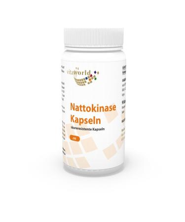 Vita World Nattokinase 100mg 2000 F.U. 90 Capsules Made in Germany