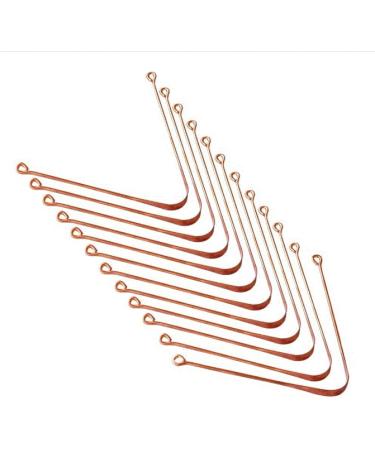 Premium Copper Tongue Scraper Set of 12 - Effective Metal Cleaner for Bad Breath & Oral Hygiene - Easy to Use for Adults - Buy Online on GoSupps.com