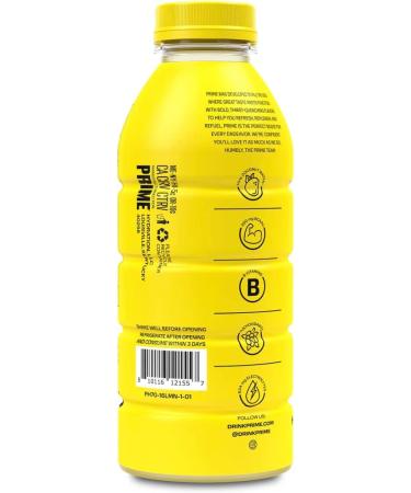 NEWEST Prime Hydration Glowberry & Lemonade 4 Pack (4 Bottles - 2 of Each Flavour 16.9 Fl Oz Each) - Buy Online on GoSupps.com