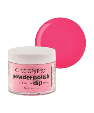 Cuccio Colour Powder Nail Polish - Lacquer For Manicures And Pedicures - Highly Pigmented Powder That Is Finely Milled - Durable Finish  Flawless Rich Color - Easy To Apply - Bright Pink - 1.6 Oz Bright Pink - PINK