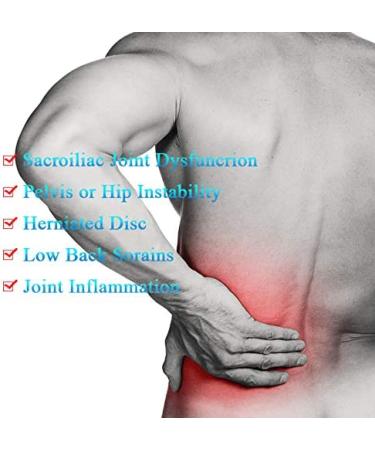 Nvorliy SI Joint Belt - Adjustable Sacroiliac & Sciatica Brace for Women - Hip Support for Lower Back, Pelvic, Sciatica, and Hip Pain Relief - L/XL - Buy Online on GoSupps.com