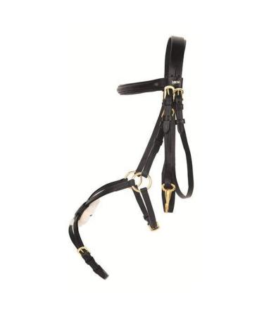 HKM riding bridle with Mexican noseband colour: 9100 black size: pony one size black