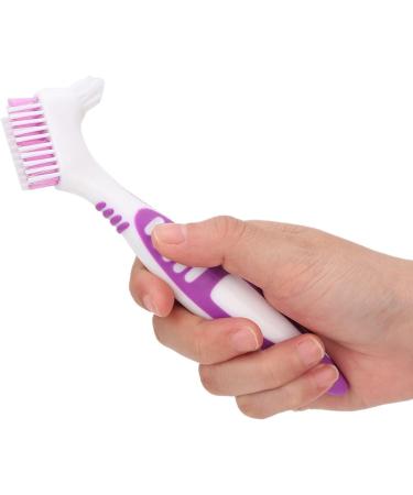 Premium 2-Piece Denture Brush Set for Travel - Ideal Denture Toothbrush for Home & On-the-Go - Buy Online on GoSupps.com