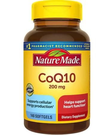 Natural Made CoQ10 200 mg. 140 Softgels