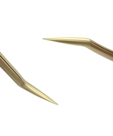 Emeda Gold Volume Tweezers - Precision Curved Pointed Stainless Steel Eyelash Extension Tweezers for 3D-6D Volume - Perfect for False Lash Applications - Buy Online on GoSupps.com