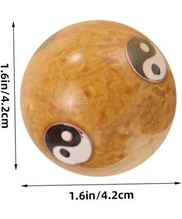 Lurrose 2PC Metal Massage Balls for Stress Relief | Reusable Cloisonn Baoding Balls for Meditation & Fitness | International Shipping Available - Buy Online on GoSupps.com