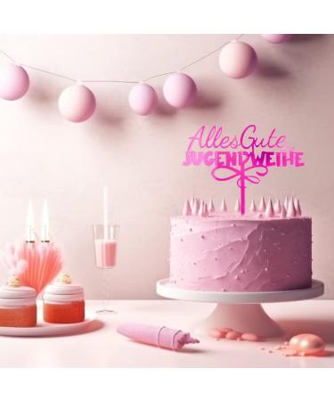 Custom Pink Youth Consecration Cake Topper | Acrylic Birthday Decoration for Boys & Girls - Buy Online on GoSupps.com