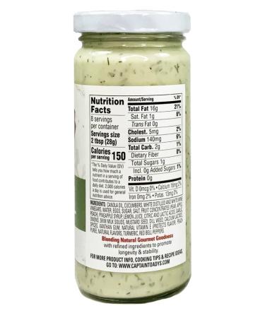 Toady's Tasty Tartar Sauce with Dill - Delicious Condiment for Seafood Dishes - Buy Online on GoSupps.com