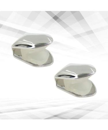 ULTNICE Silver Single Tooth Fangs Cap Hip Hop Grills Set - Dental Grill for Top and Bottom Teeth - Buy Online on GoSupps.com