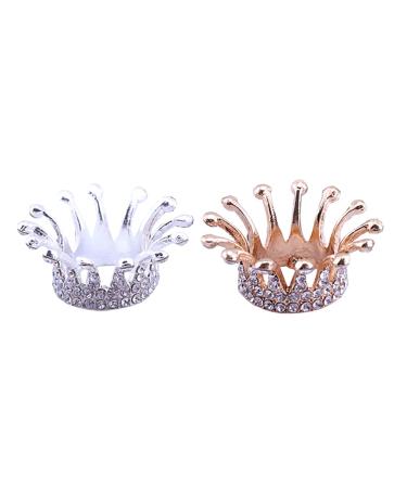 FSSTUD 2 pieces crown nail brush holder brush tray brush stand cosmetic brush container nail design tools for pens brushes - Buy Online on GoSupps.com