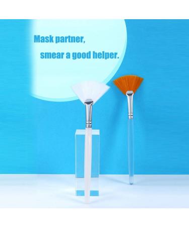 4 Pcs Soft Facial Applicator Brushes for Peel Glycolic Mask - Orange-White - Buy Online on GoSupps.com