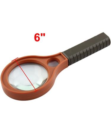 Plastic Frame Nonslip Grip 50mm Lens Handheld Reading Magnifying Glass Magnifier 4X Made in China - Buy Online on GoSupps.com