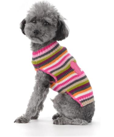 ABRRLO Dog Sweater for Small & Medium Dogs Warm Pink Puppy Sweater | Cozy Pet Apparel - Buy Online on GoSupps.com