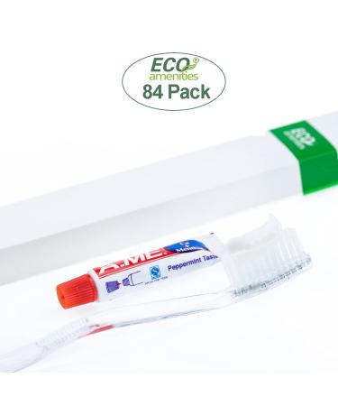 ECO Amenities 5-Piece All-in-Kit Hotel Toiletries Bulk - 420pcs (84 Kits) | Travel Soap, Lotion, Shampoo & Conditioner, Disposable Toothbrush & Toothpaste | Guest Shower Bath Amenities - Buy Online on GoSupps.com