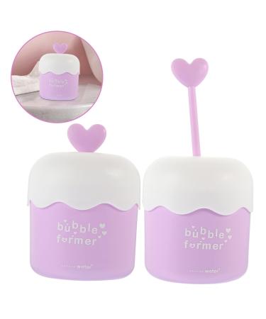 FRCOLOR 4 Pcs Portable Bubble Maker - Face Foam Maker Cup for Gentle Cleansing - Violet (Pack of 1 - Buy Online on GoSupps.com