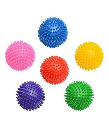 Enjoy Fit Hedgehog Ball Fitness Massage Ball Noppenball 9cm Set of 6 - colorful - Buy Online on GoSupps.com