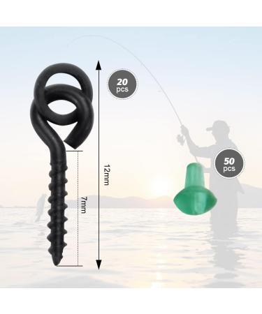 Ottymo 20 Screw Bait & 50 Hook Stopper Bait Screws Stainless High Toughness Carp Fishing Accessories - Buy Online on GoSupps.com