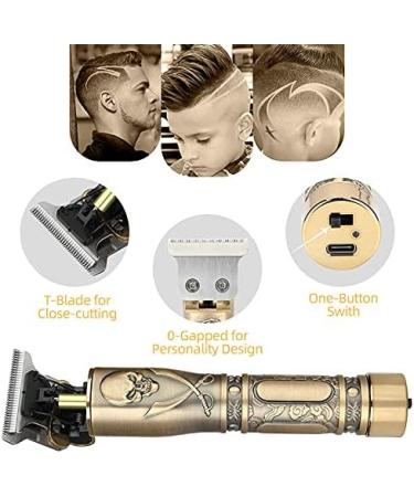 Buy Skeleton Type-C USB Beard Trimmer | Hot Seller Carving T Outliner for Men - Yellow - Buy Online on GoSupps.com