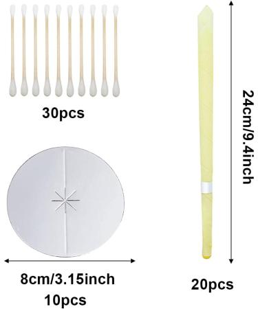 20 PCS Beeswax Ear Candles Kit for Ear Wax Removal - Non-Toxic Candling for Ear Cleaning - Buy Online on GoSupps.com