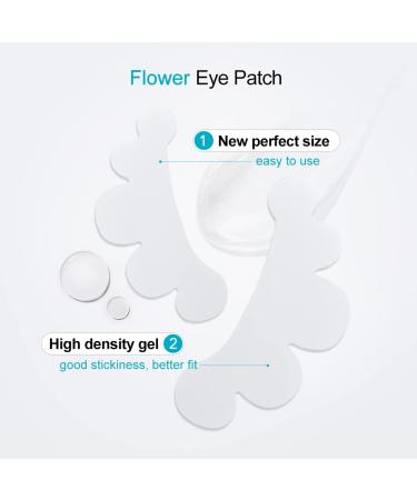 Lunamoon Eye Pads for Eyelash Extensions 50 Couples of Flower Blue Eye Patches for Lifting & Coloring Ultimate Eyelash Pads - Buy Online on GoSupps.com