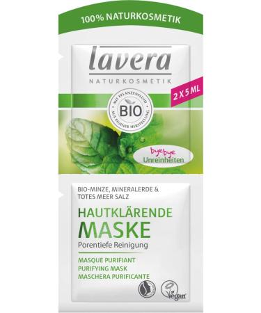 Lavera Organic Skin Clarifying Mask Organic Mint (6 x 10 ml)