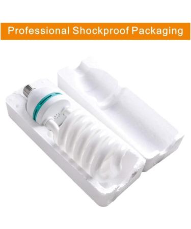 2pcs 135W CFL Daylight Spiral Softbox Lighting Kit Bulb 5500K E27 Socket for Photography - 2 Count - Buy Online on GoSupps.com