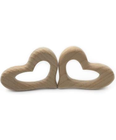 3pcs Cartoon Wood Teether Set - Natural Animal Peach Shape Baby Teething Toy - Buy Online on GoSupps.com