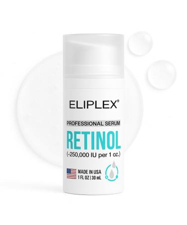 ELIPLEX Retinol Professional Serum Vitamin A Renewal for the Look of Smoother More Even Skin | 1 fl oz