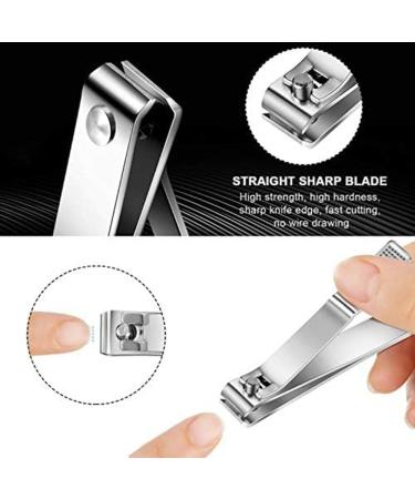 Bonkshire Toenail Clippers Toenail Clippers with Straight Stainless Steel Nail Clippers for Men and Women Thick Nails 6 Pieces Silver - Buy Online on GoSupps.com