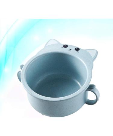 Angoily Italian Pasta Bowls Wheat Straw Bowl Cereal Bowl Rice Noodle Soup Snack Bowl Cat Design Bowls Blue Pasta Bowl - Buy Online on GoSupps.com