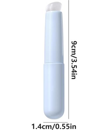 Silicone Lip Brush Soft Silicone Angled Round Head Lip Brushes Silicone Lip Applicator Reusable Lip Scrub Brush for Lipstick Lip Gloss Lip Balm Portable Multi Function Lipstick Applicator blue - Buy Online on GoSupps.com