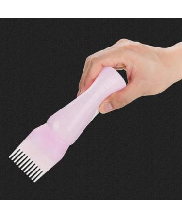 Hair Dye Bottle 160ML Shampoo Bottle Hair Comb Applicator Bottle Brush Bottle for Hair Dyeing Tool Style 3 Hair Oil Applicator Pink - Buy Online on GoSupps.com