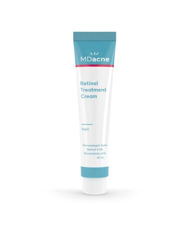 MDacne   Retinol 0.5% and Niacinamide 4% Cream  Reduces Blemishes and Improves Skin Texture without Irritation