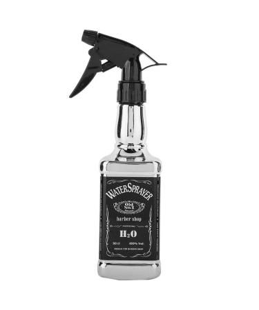 Shanrya NITRIP 500ml Hairdressing Spray Bottle Salon Barber Hair Tools Home Gardening Water Sprayer(Silver)
