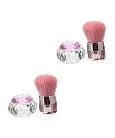 FOMIYES 2 Sets Manicure Cup Manicure Brush Writing Pens Fake Nails Nail Art Cleaning Brush Nail Brush Washing Cup Nail Art Liquid Cup Pen Washing Cup Nail Cup Container Crystal Cup Care