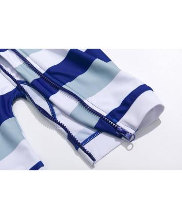 BONVERANO Baby Boys Swimsuit - UPF 50+ Full Zip One Piece Toddler Bathing Suit 3-6 Months - Stripe - Buy Online on GoSupps.com