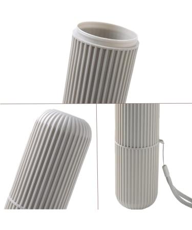 Yufana Travel Toothbrush Case - 4pcs Toothbrush Storage Box Portable Toothbrush Etui & Cup for Business Trips - Buy Online on GoSupps.com