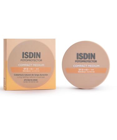 ISDIN ISDIN Fotoprotector Compact Medium SPF 50 (10 g) | Compact Facial Sunscreen | Lightweight Texture with Immediate Absorption