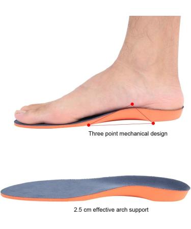 Orthopedic Insoles for Flat Feet & Plantar Fasciitis - Elastic EVA Shoe Inserts for Foot Pain Relief - Buy Online on GoSupps.com