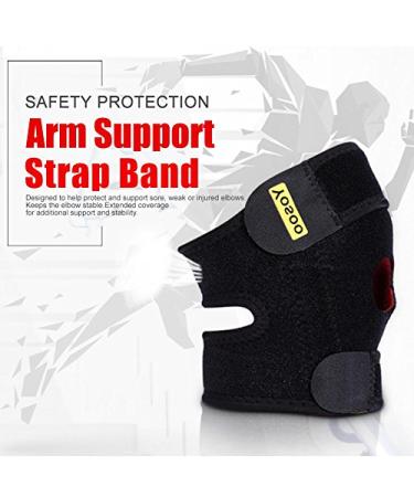 Tennis Elbow Brace - Adjustable Neoprene Support for Pain Relief | Golf & Tennis Arm Strap - Buy Online on GoSupps.com
