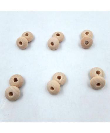 100pcs Natural Wood Abacus Beads - Geometric Double Cone Beads for DIY Jewelry Making - Buy Online on GoSupps.com