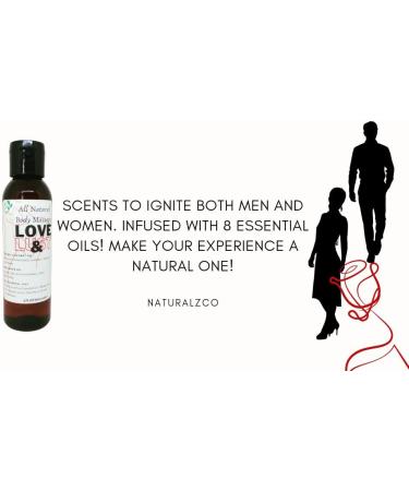 Buy All Natural Sensual Massage Oil for Couples | Aphrodisiac Body Oil | Organic Coconut Oil Blend - Love & Lust by NaturalzCo - 4 FL OZ - Buy Online on GoSupps.com