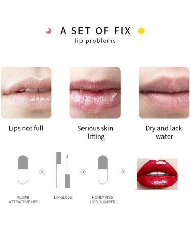 Rustoo Lip Plumper Set | Natural Enhancer for Fuller Hydrated Lips | Moisture-Giving & Smooth Finish - Shop Now! - Buy Online on GoSupps.com