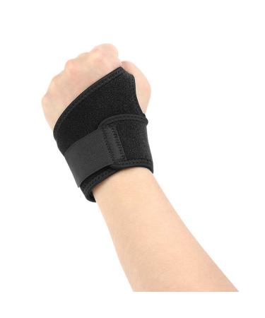 Adjustable Wrist Brace for Sports - Carpal Tunnel Support for Men & Women | Medium Left Hand - Black - Buy Online on GoSupps.com