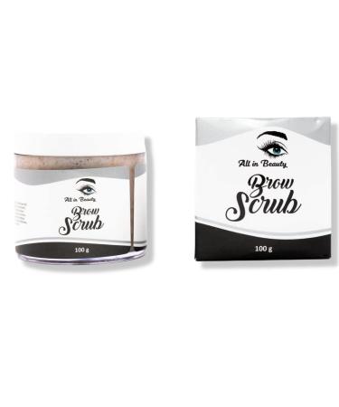 All in Beauty Brow Scrub  Eyebrow exfoliator  For Longer Lasting Henna Or Tint Application  Brow scrubber exfoliator to Prepare the area for Henna  Tinting and some PMU and skin care treatments 100g.