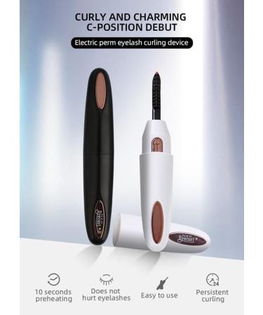 USB Rechargeable Heated Eyelash Curler Professional Long-Lasting Portable Makeup Lash Tool - Buy Online on GoSupps.com